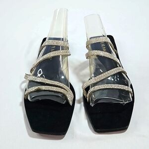 Liliana Sequins Flat Sandals Size 8.5